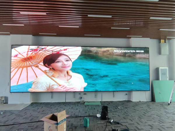 巴彦P1.53led小间距屏安装案例